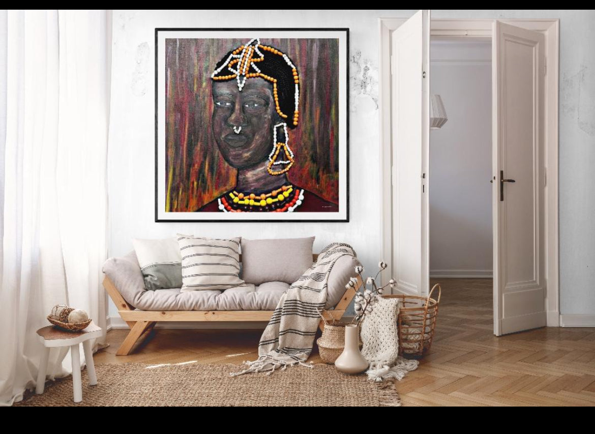 Grand Tableaux Africains acryliques  sur toiles