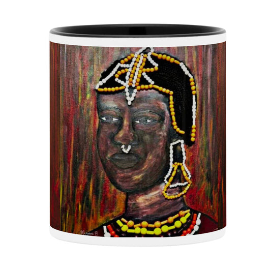 MUGS COLORÉS, SUBLIMÉS entièrement personnalisables  tableaux Africain " Massaï"